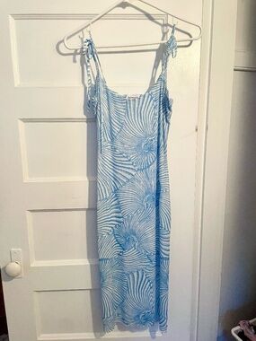 Find me now ammonite dress - seashell blue XS